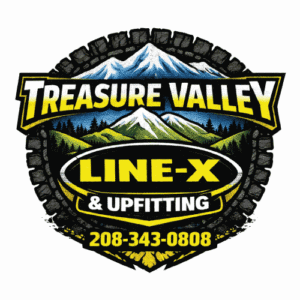 Boise Off-Road & Outdoor Expo Vendor Treasure valley Line-X Logo